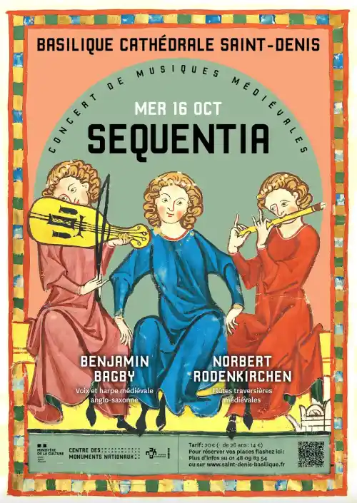Affiche Minnesänger des concerts de la basilique cathédrale de StDenis